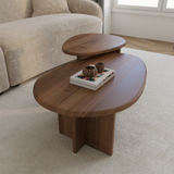 Lot de 2 tables basses gigognes Cedra