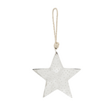 Colgante navideño estrella de metal 16 cm