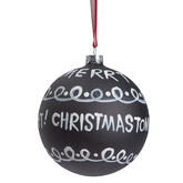 Boule de Noël Graphique Merry Christmas