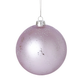 Pallina di Natale glitterata e opaca 10 cm