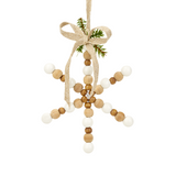 Suspension de Noël Natura Flocon en Bois 15 cm
