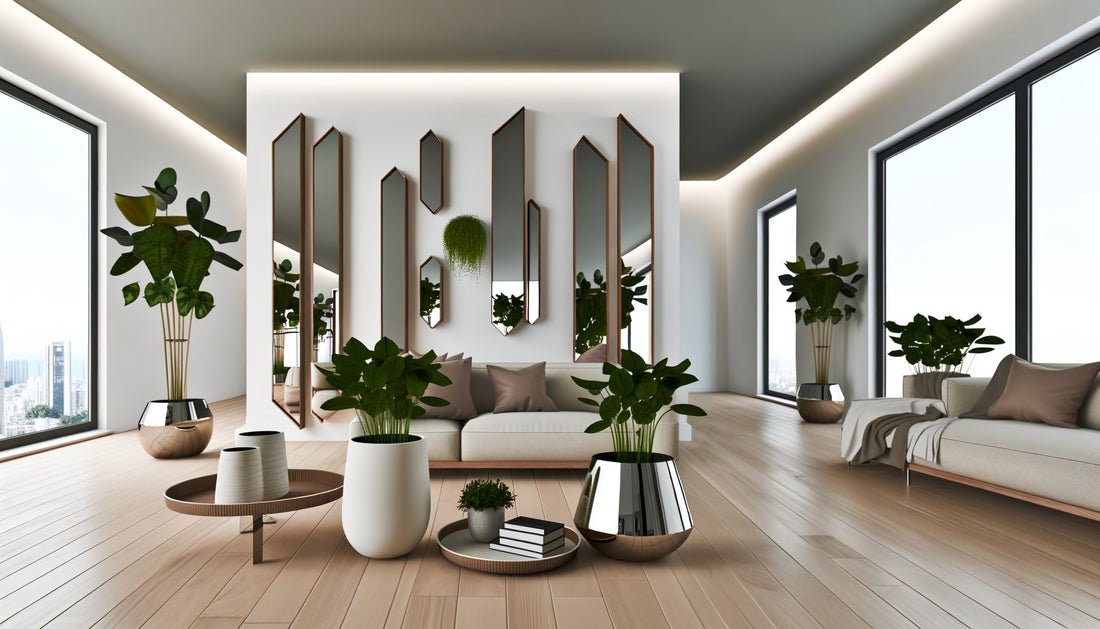 Comment créer une ambiance chaleureuse avec des cache-pots et miroirs élégants