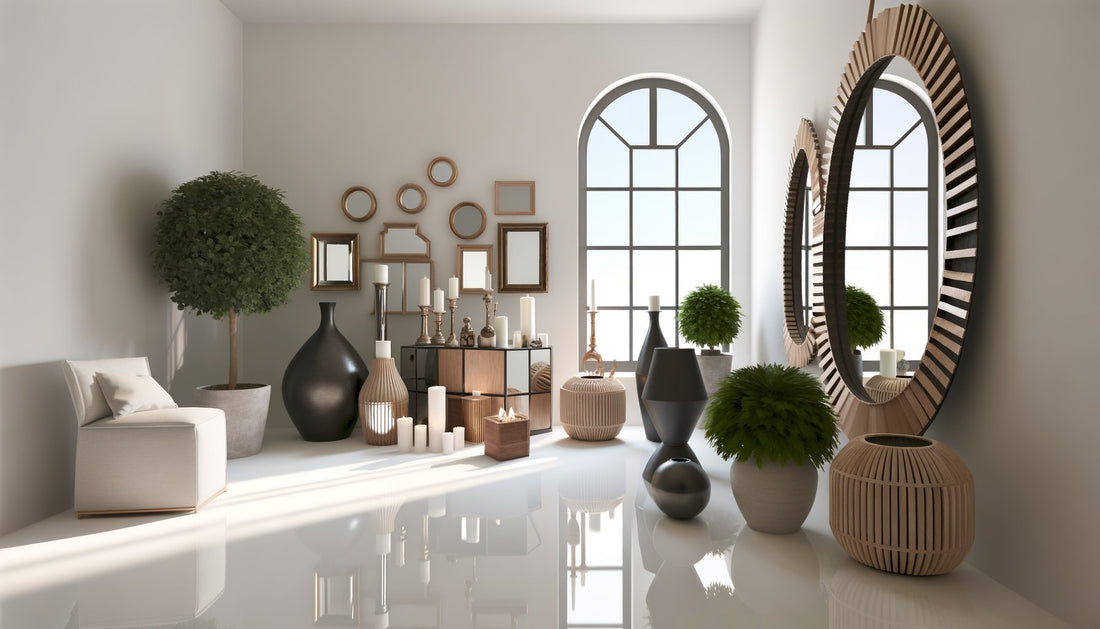 Comment créer une ambiance unique avec des miroirs et cache-pots design ?