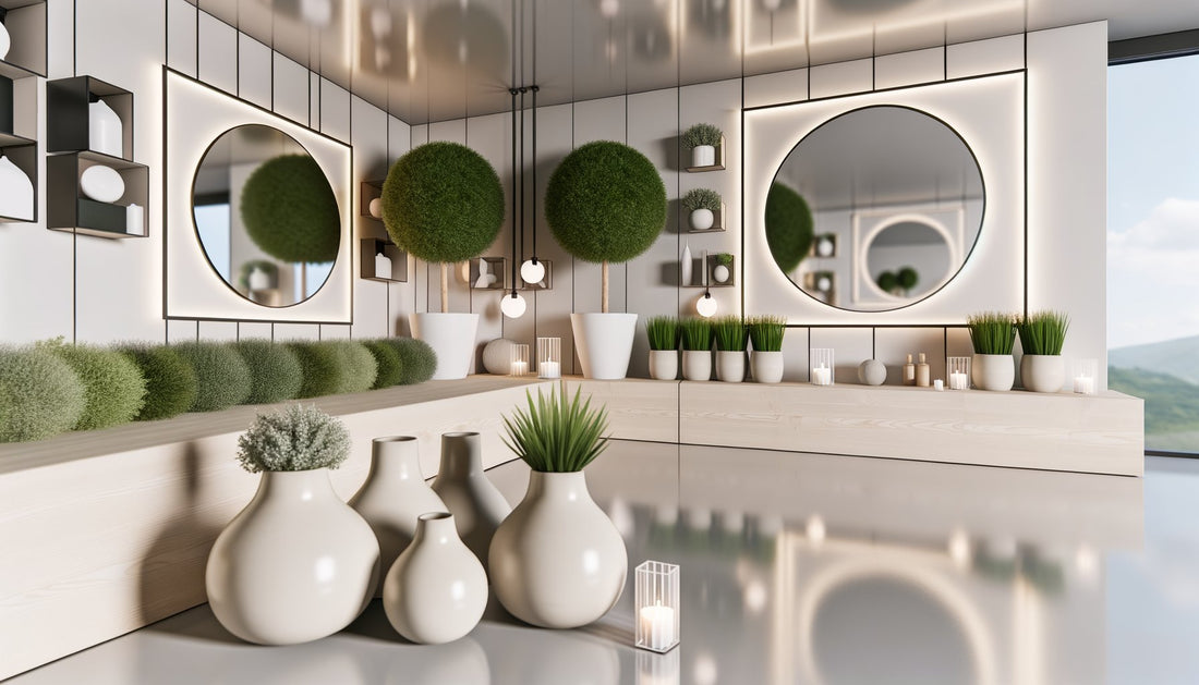 Créer une atmosphère unique avec des cache-pots et miroirs pour la Saint-Valentin