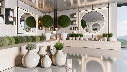 Créer une atmosphère unique avec des cache-pots et miroirs pour la Saint-Valentin