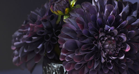 Dahlia artificiel violet Sia fleurs cimetière