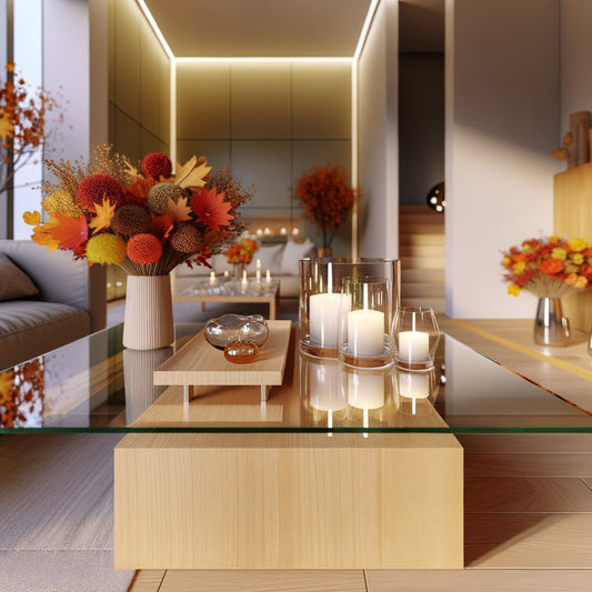 Émerveillez votre intérieur : astuces pour un automne chaleureux avec nos bougies parfumées et fleurs artificielles