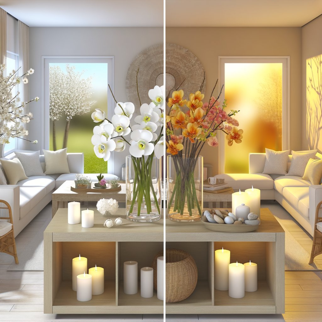 Éveil des Saisons en Intérieur : Des Compositions Florales Artificielles et Mobilier pour Chaque Moment de l'Année