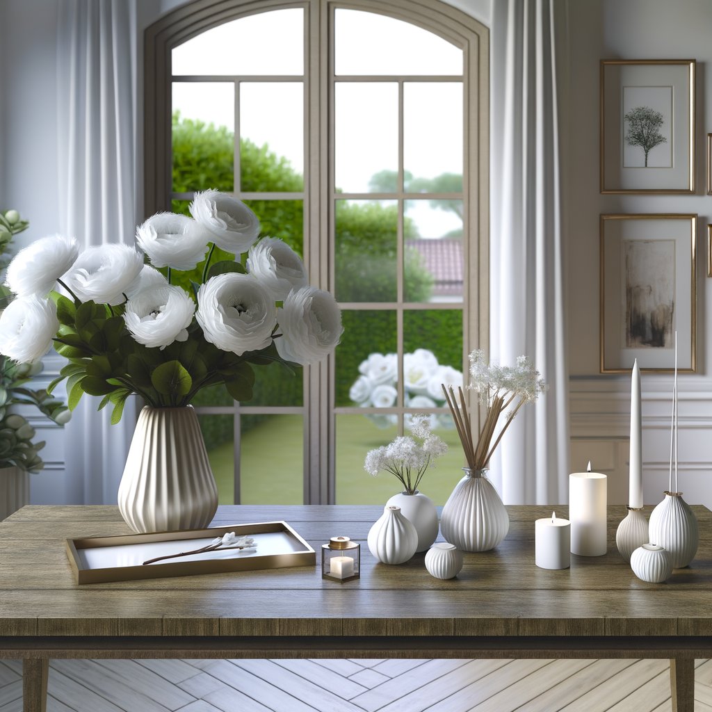 Inspiration Végétale pour un Intérieur Raffiné: Découvrez notre Collection de Fleurs Blanches et Accessoires Déco