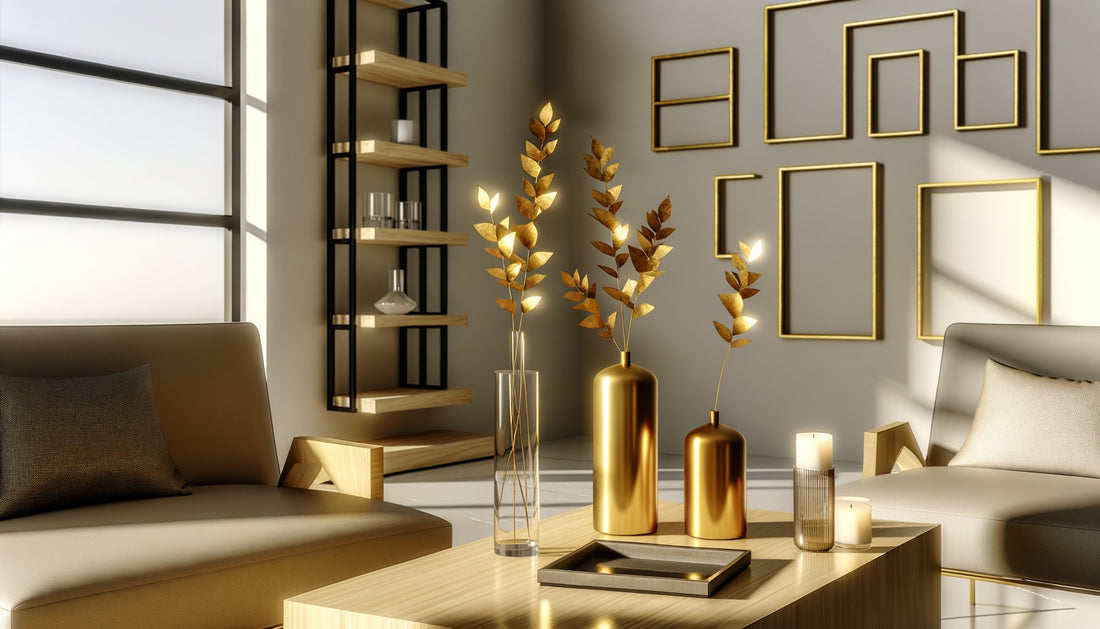 Osez l'audace de la Collection Midas : Découvrez le glamour des tiges florales dorées pour sublimer votre intérieur