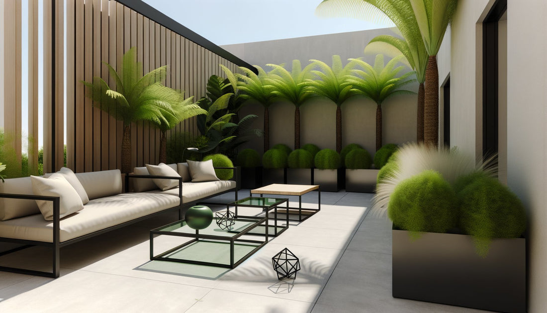 Transformez votre espace extérieur avec nos plantes artificielles exotiques : le secret d'une terrasse captivante