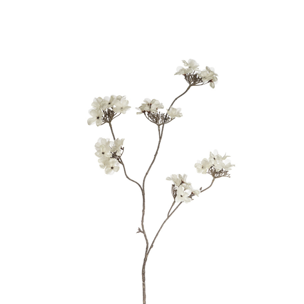 Mini fiori di ortensia floccati h81