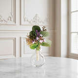 Boutonnière Artificielle de Lavande et d'Eucalyptus