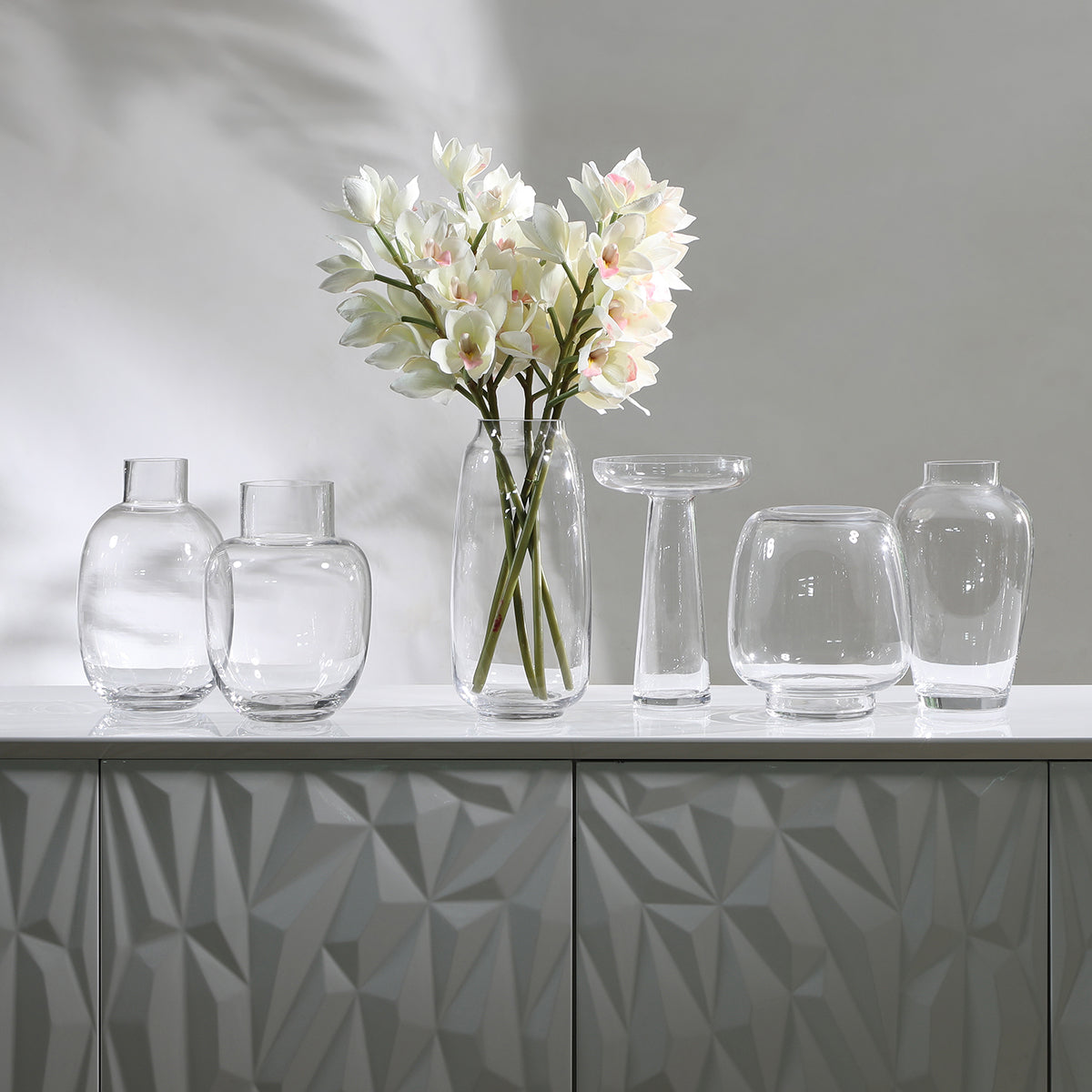 Vase transparent Allongé