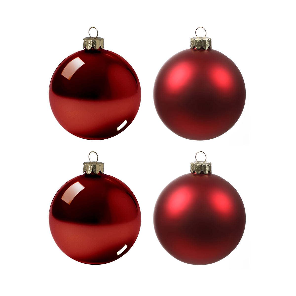 Box of 4 Christmas balls