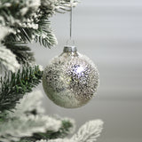 Set of 4 mercury Christmas balls