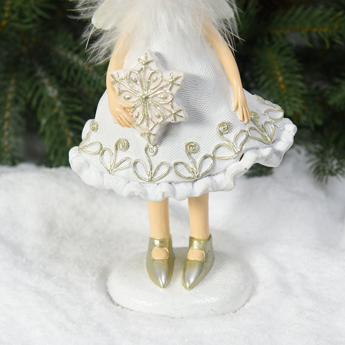 Figurine de Noël Filette avec flocon Angel