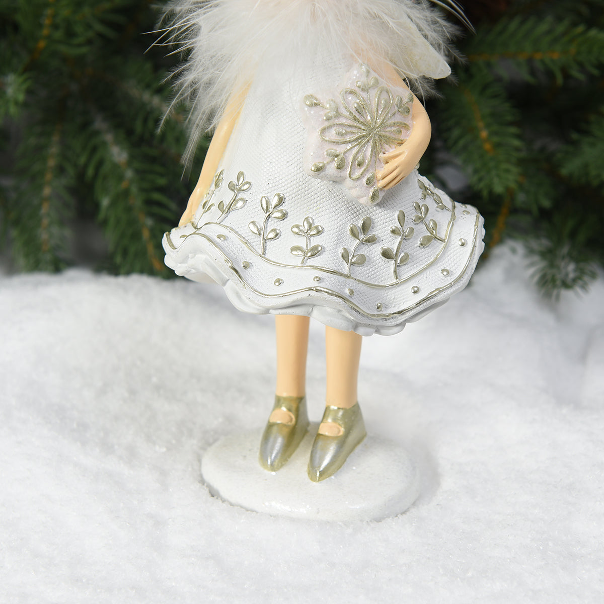 Figurine de Noël Fillette avec étoile Angel