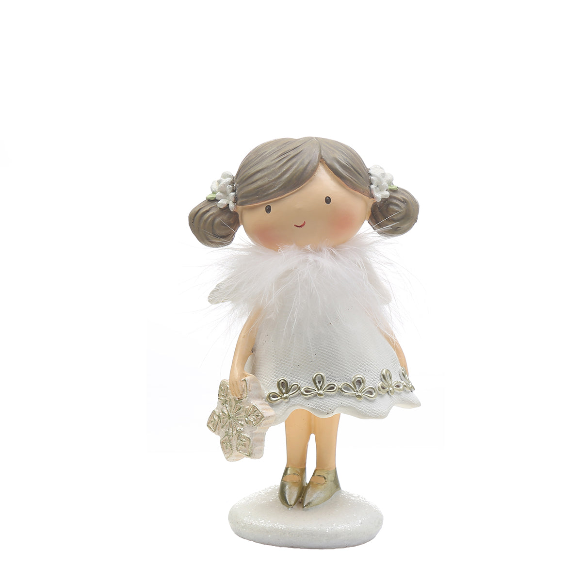 Figurine de Noël Fillette avec étoile Angel