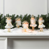 Christmas Candle Holder Girl Figurine Angel