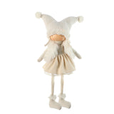 Christmas Figurine Girl to Sit Velvet