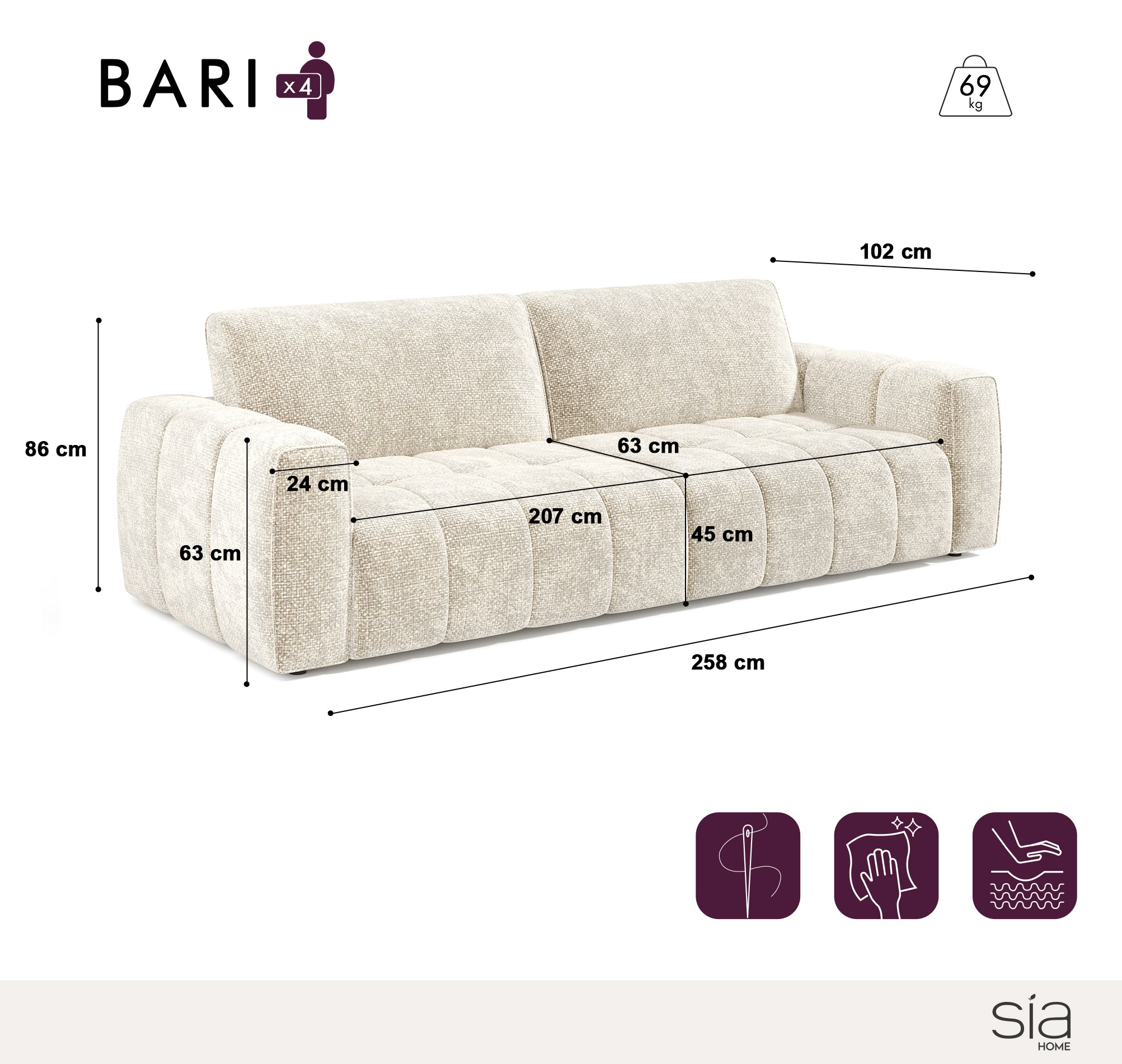 Canapé Bari