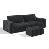 Sofa and Pouf Set Bari