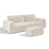 Sofa and Pouf Set Bari