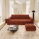 Sofa and Pouf Set Bari