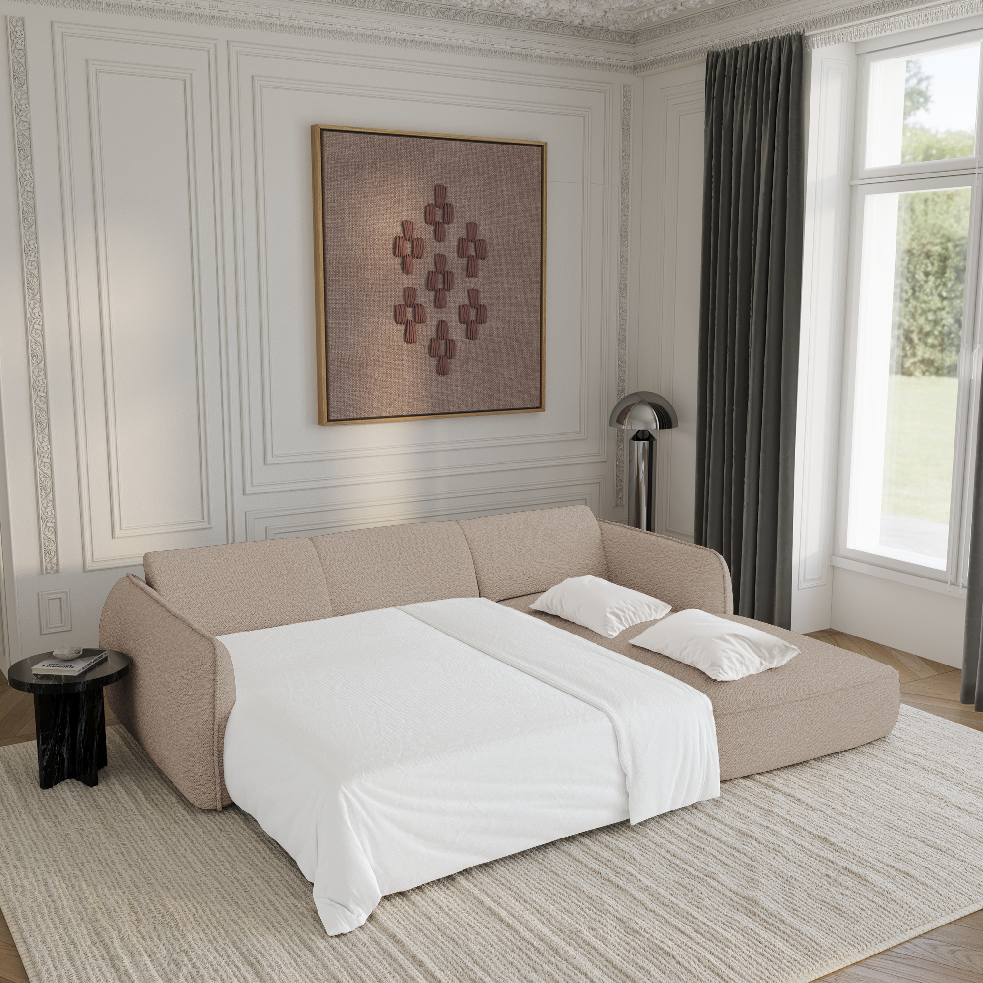 Canapé convertible Angle Droit Livia