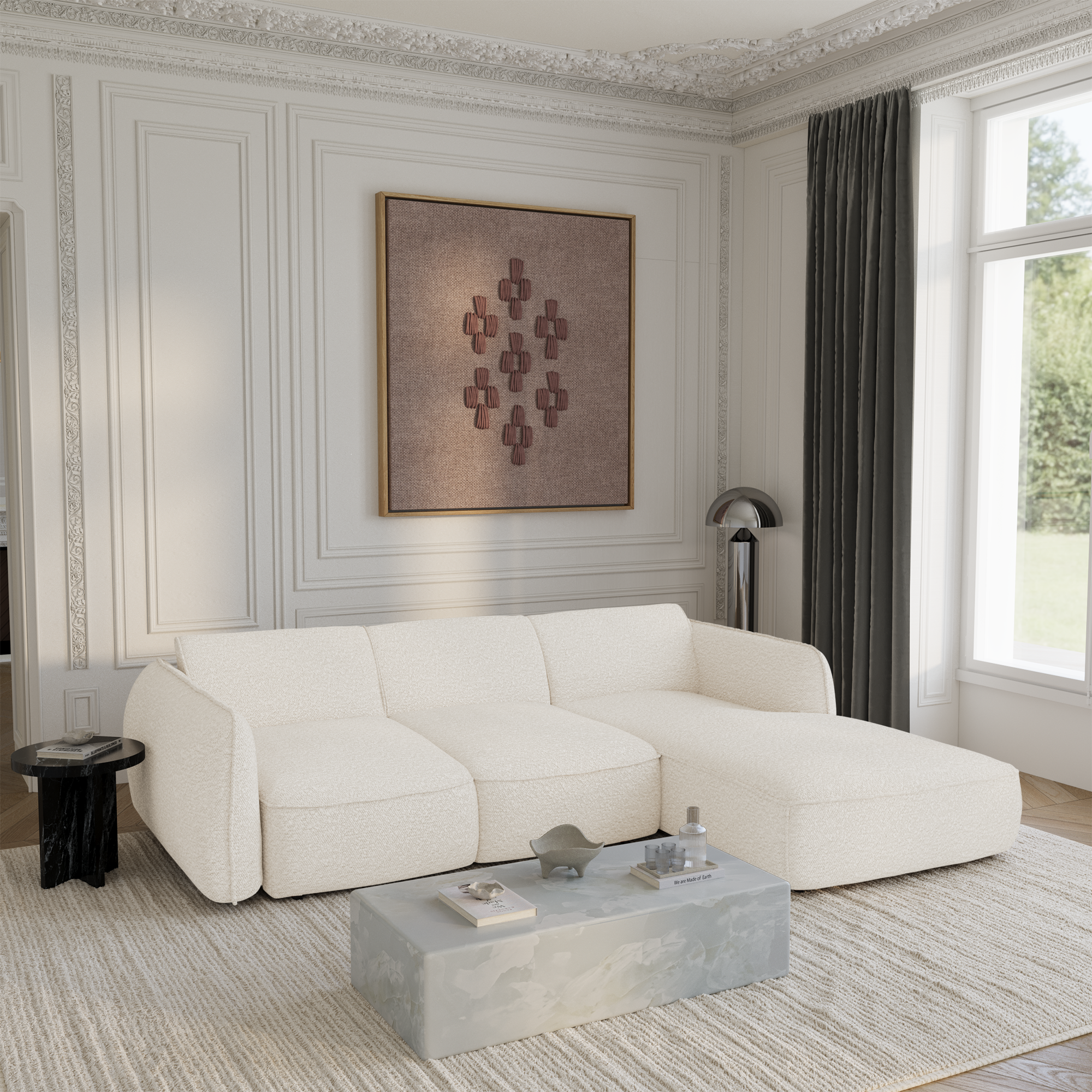 Canapé convertible Angle Droit Livia