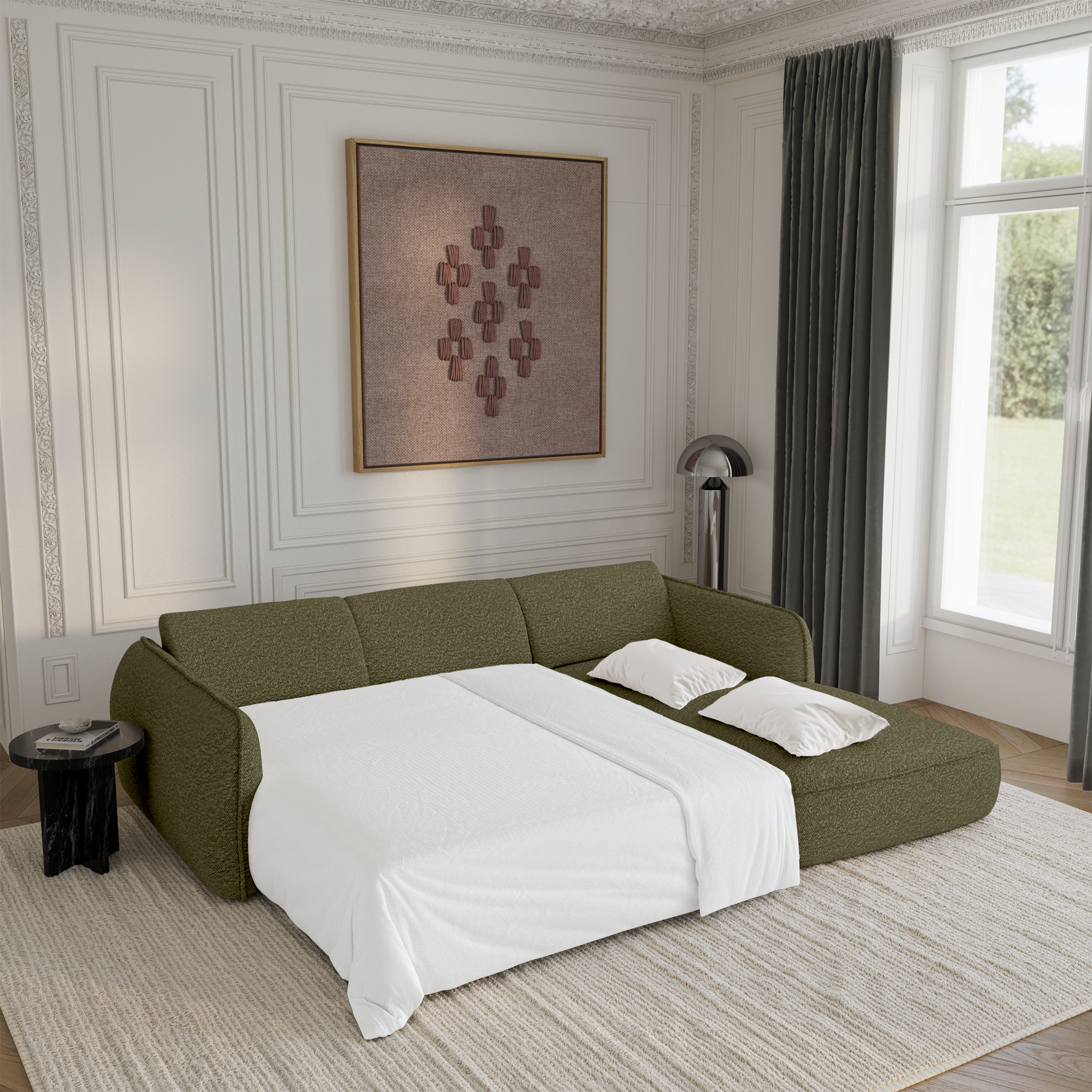 Canapé convertible Angle Droit Livia