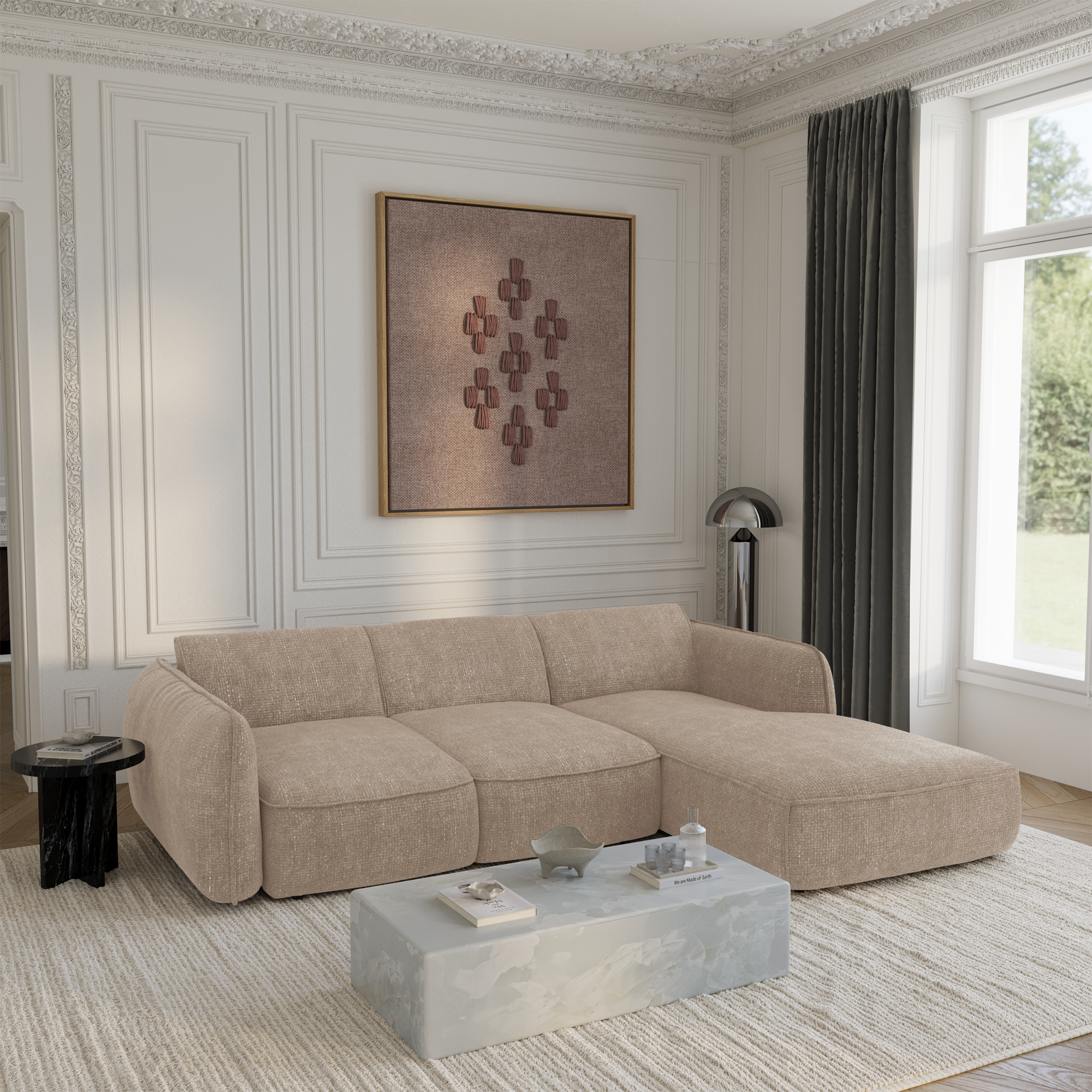Canapé convertible Angle Droit Livia