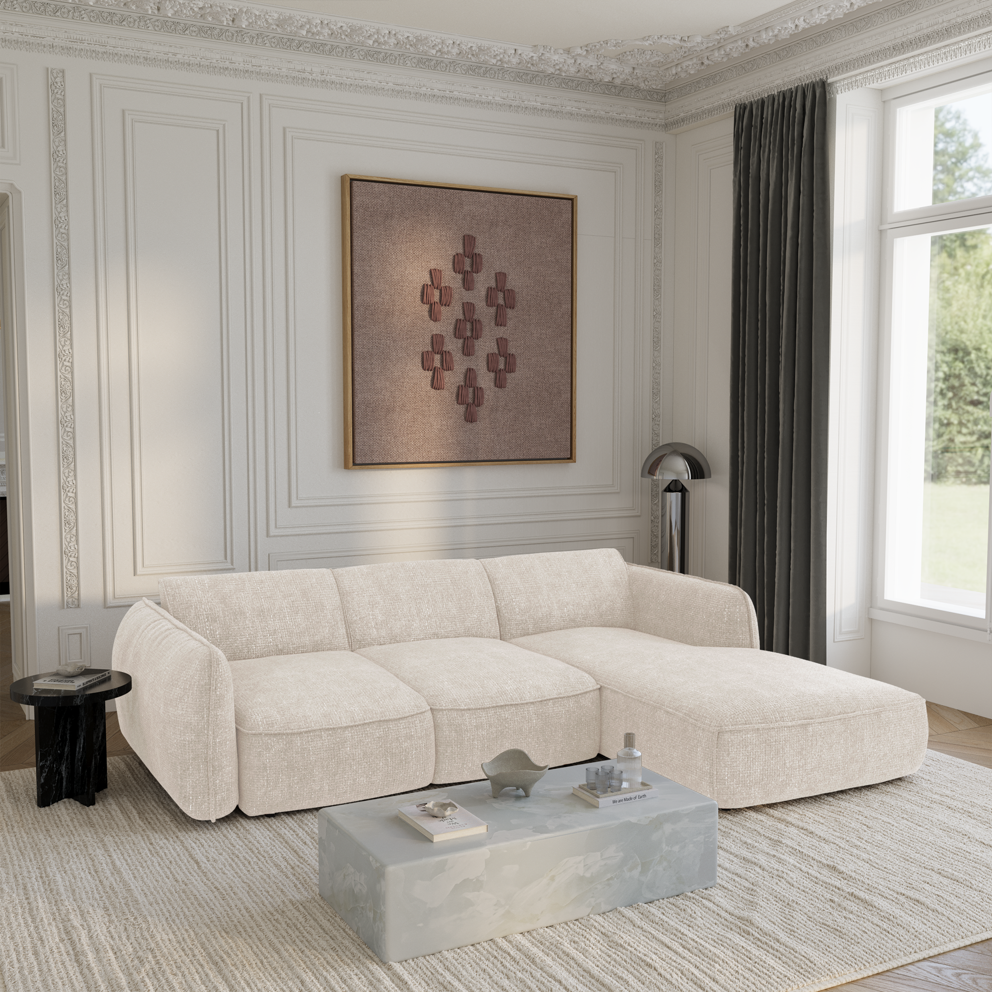 Canapé convertible Angle Droit Livia