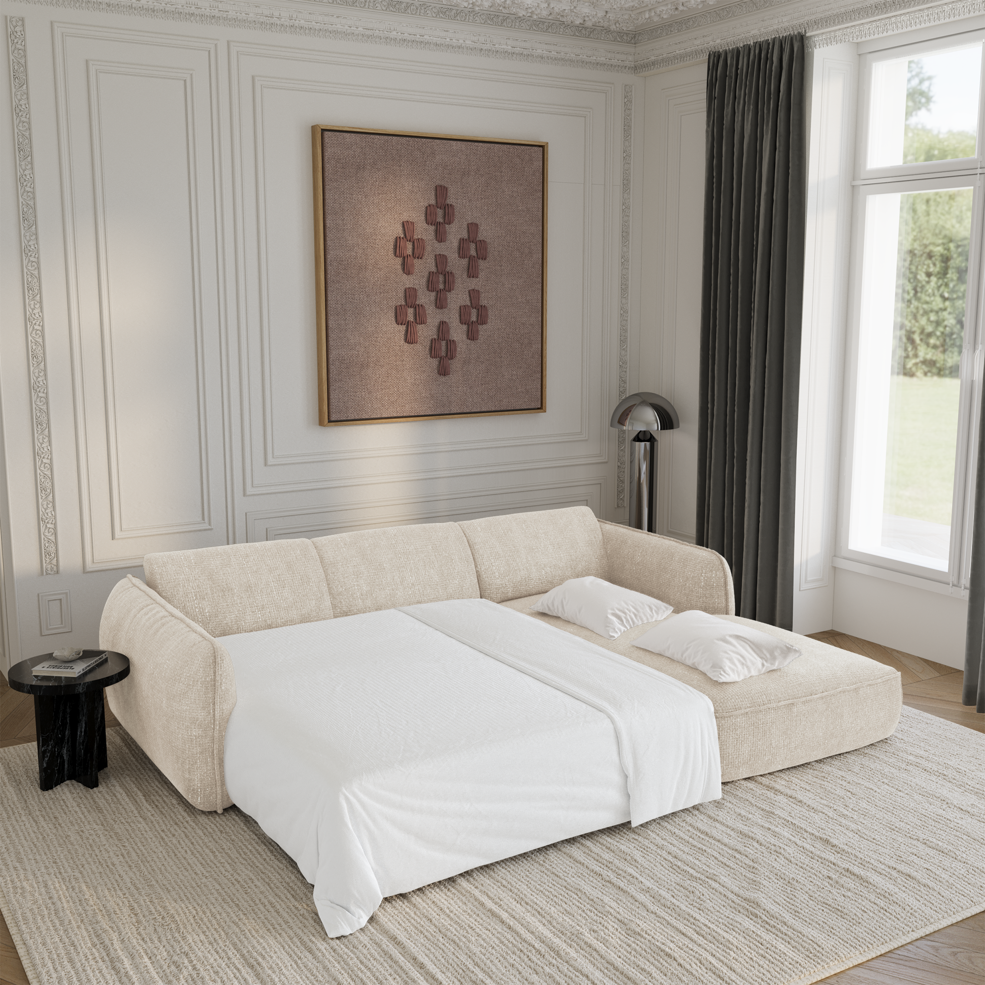 Canapé convertible Angle Droit Livia