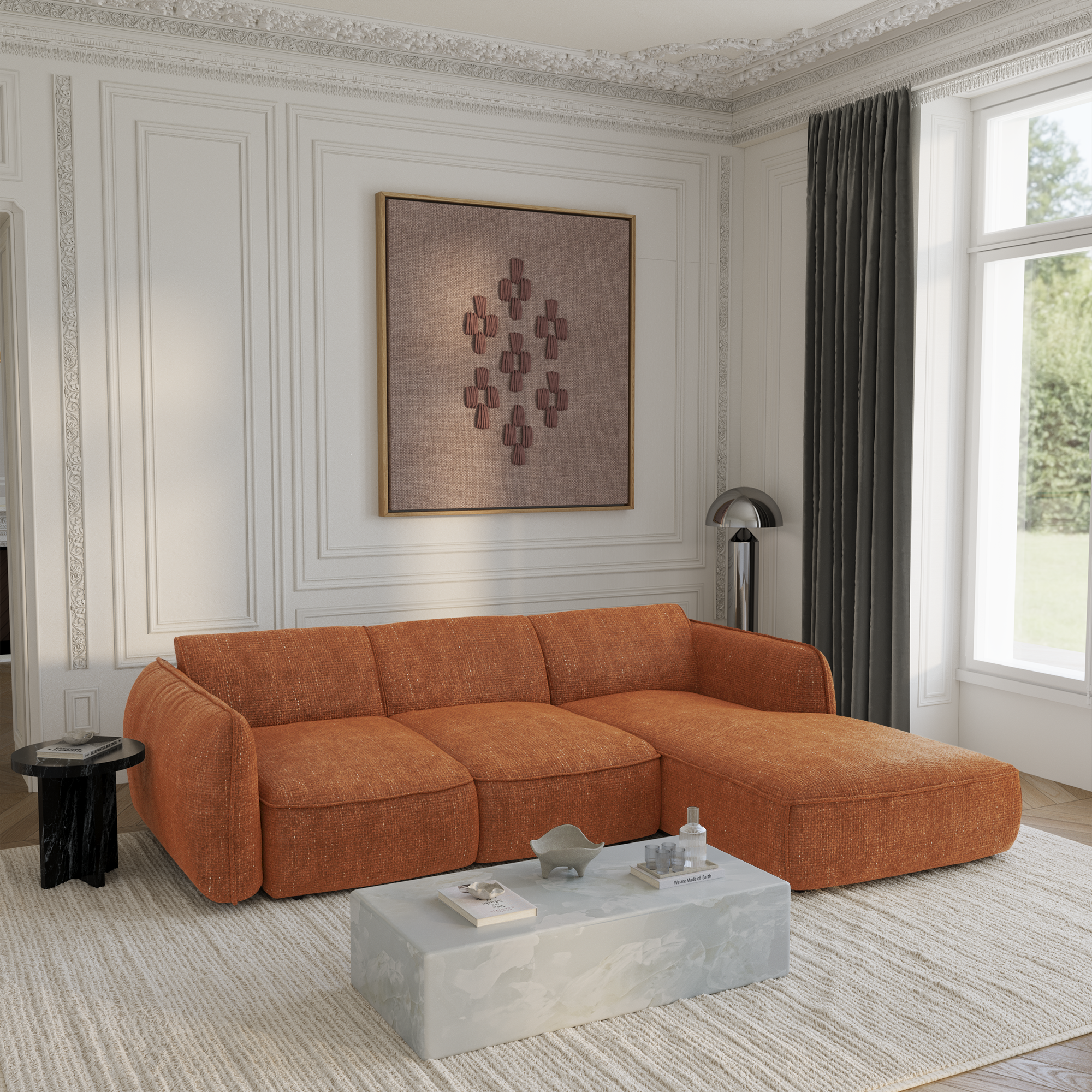 Canapé convertible Angle Droit Livia