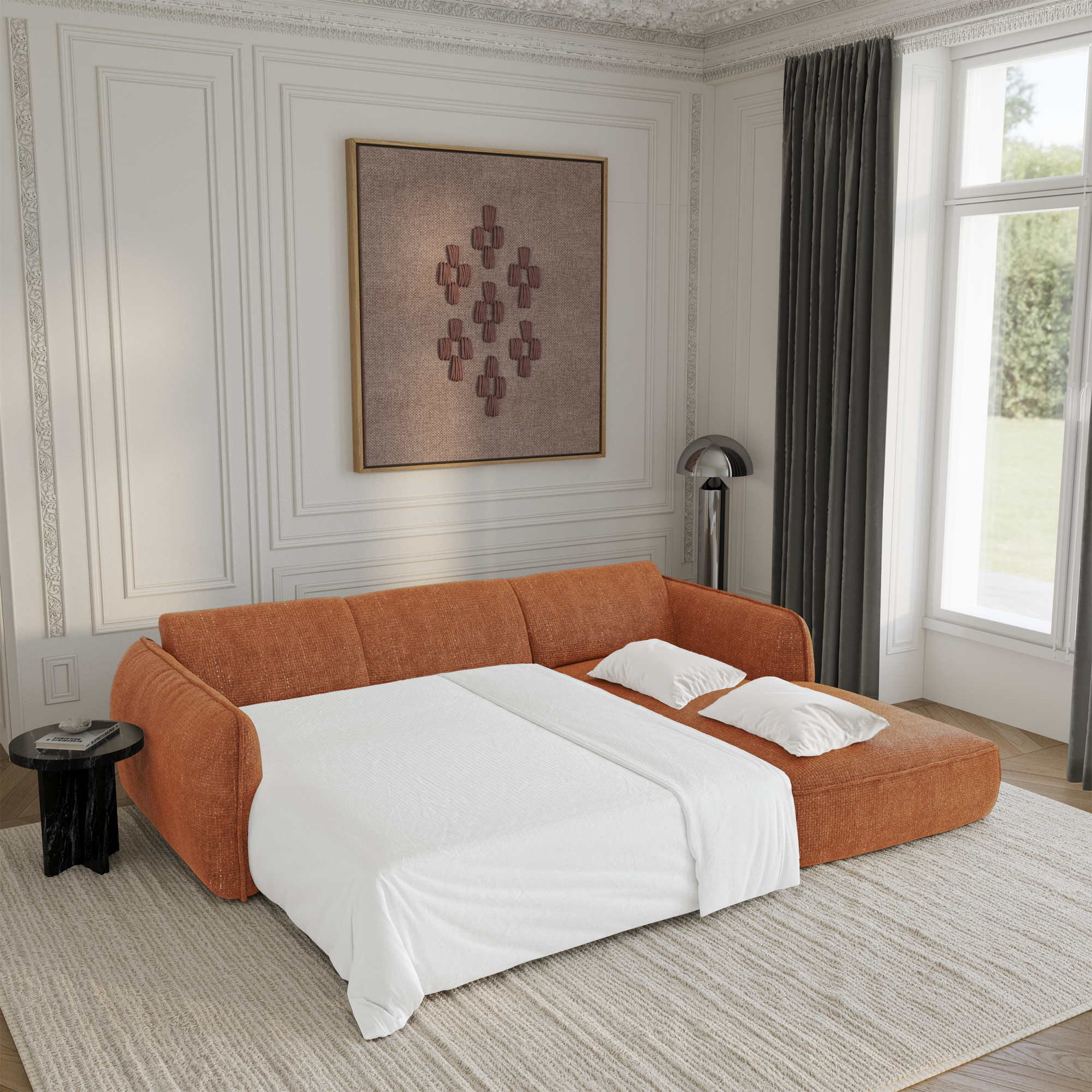 Canapé convertible Angle Droit Livia