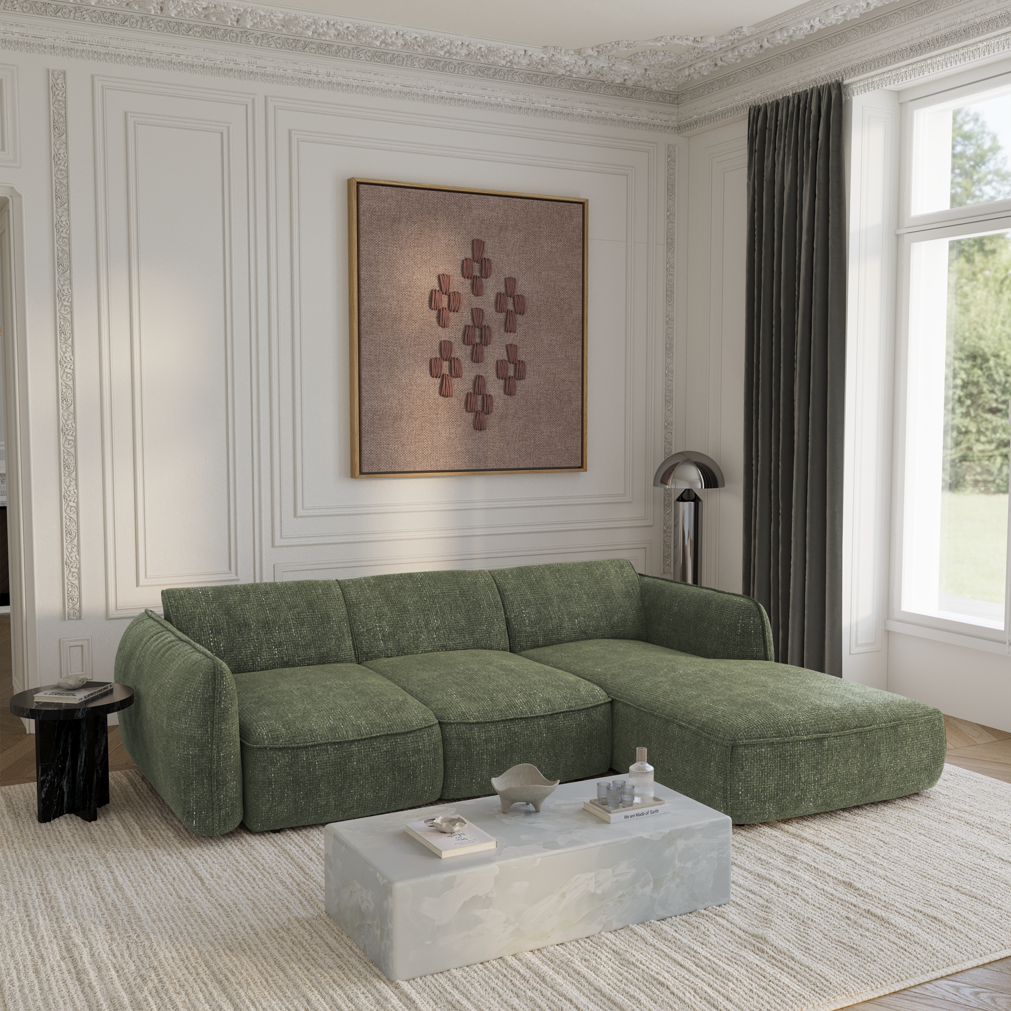 Canapé convertible Angle Droit Livia