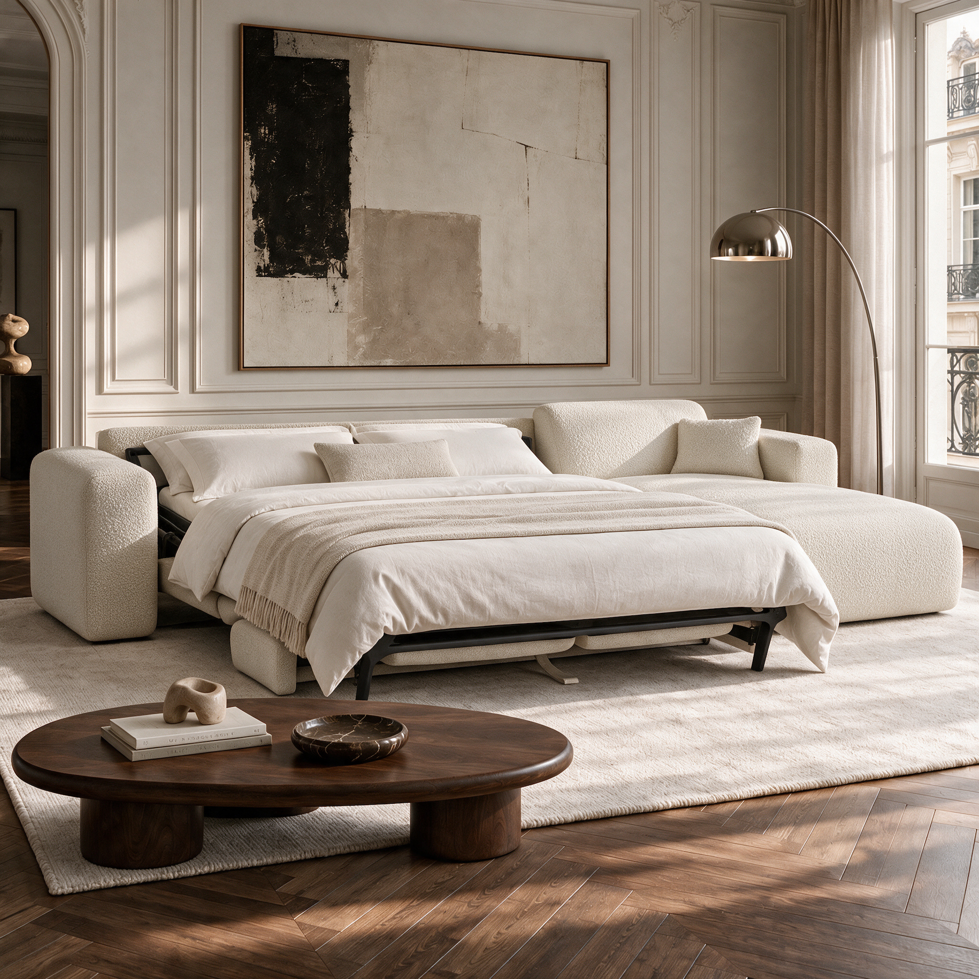 Myra Right Corner Convertible Sofa