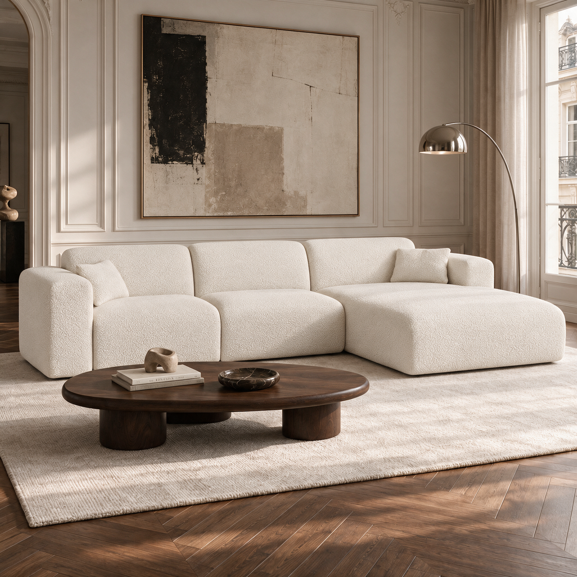 Myra Right Corner Convertible Sofa