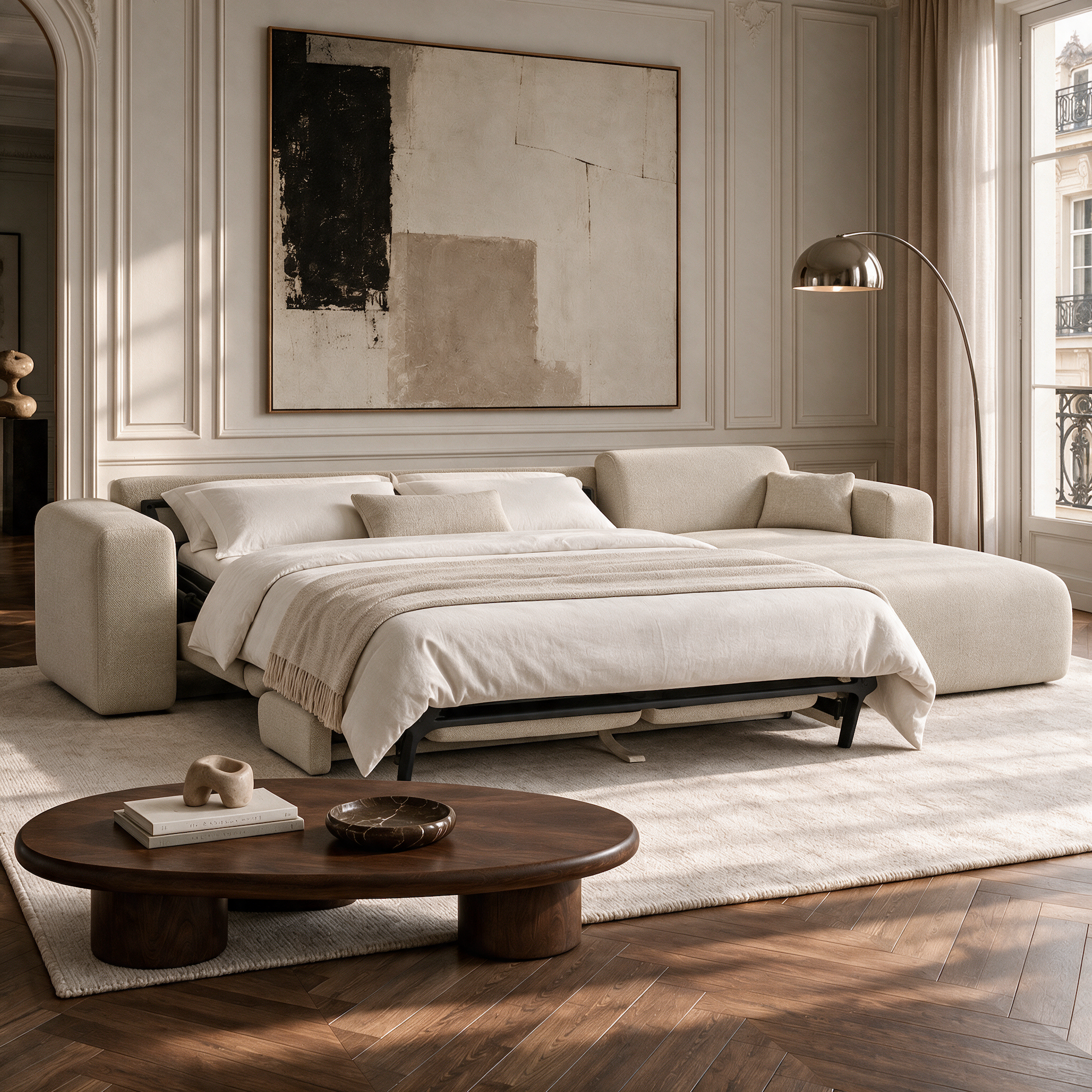Myra Right Corner Convertible Sofa