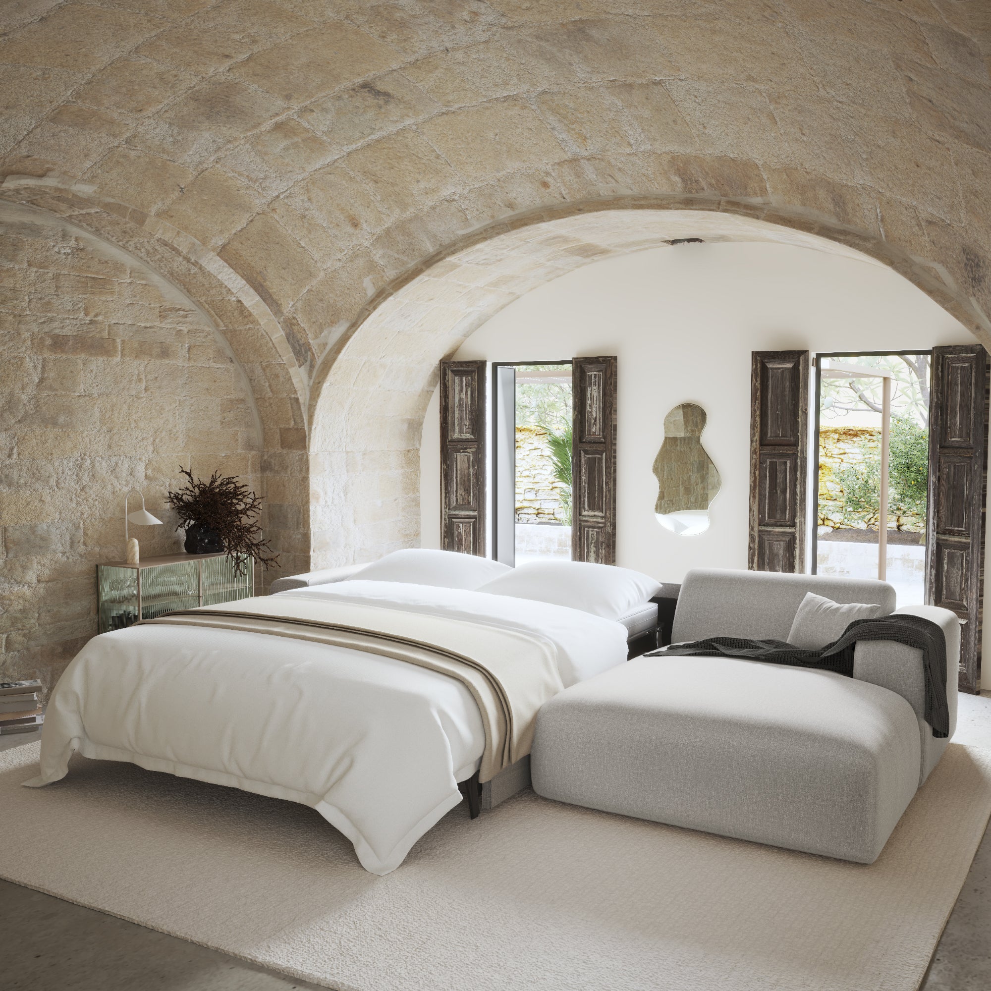 Myra Right Corner Convertible Sofa
