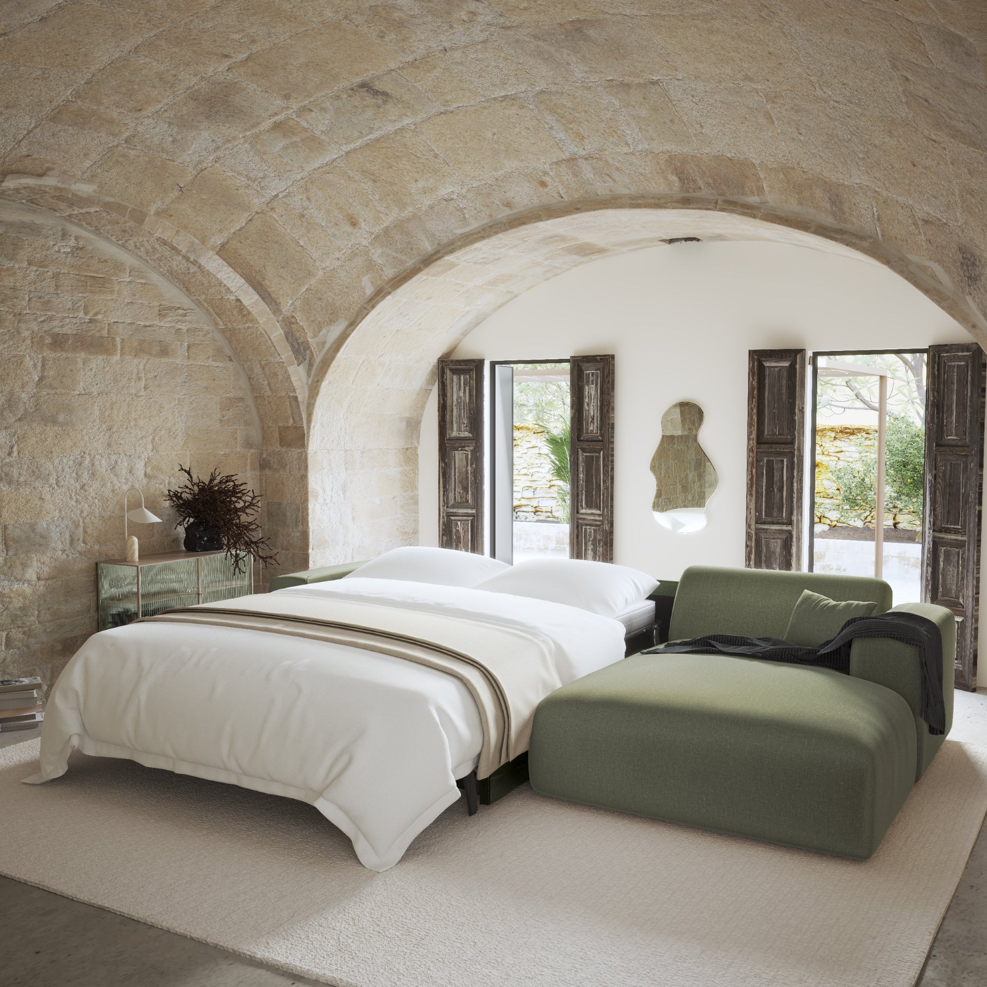 Myra Right Corner Convertible Sofa