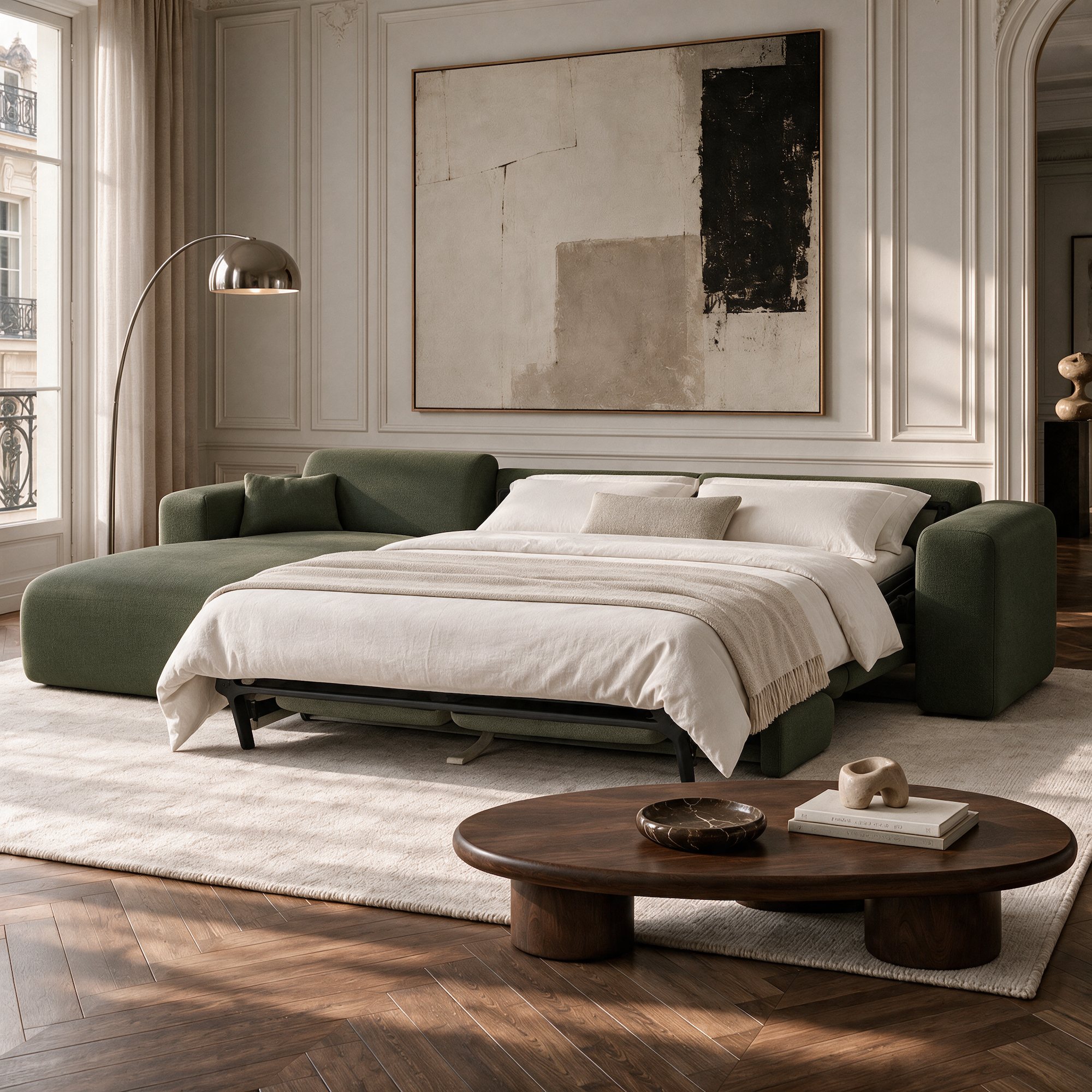 Myra Left Corner Convertible Sofa