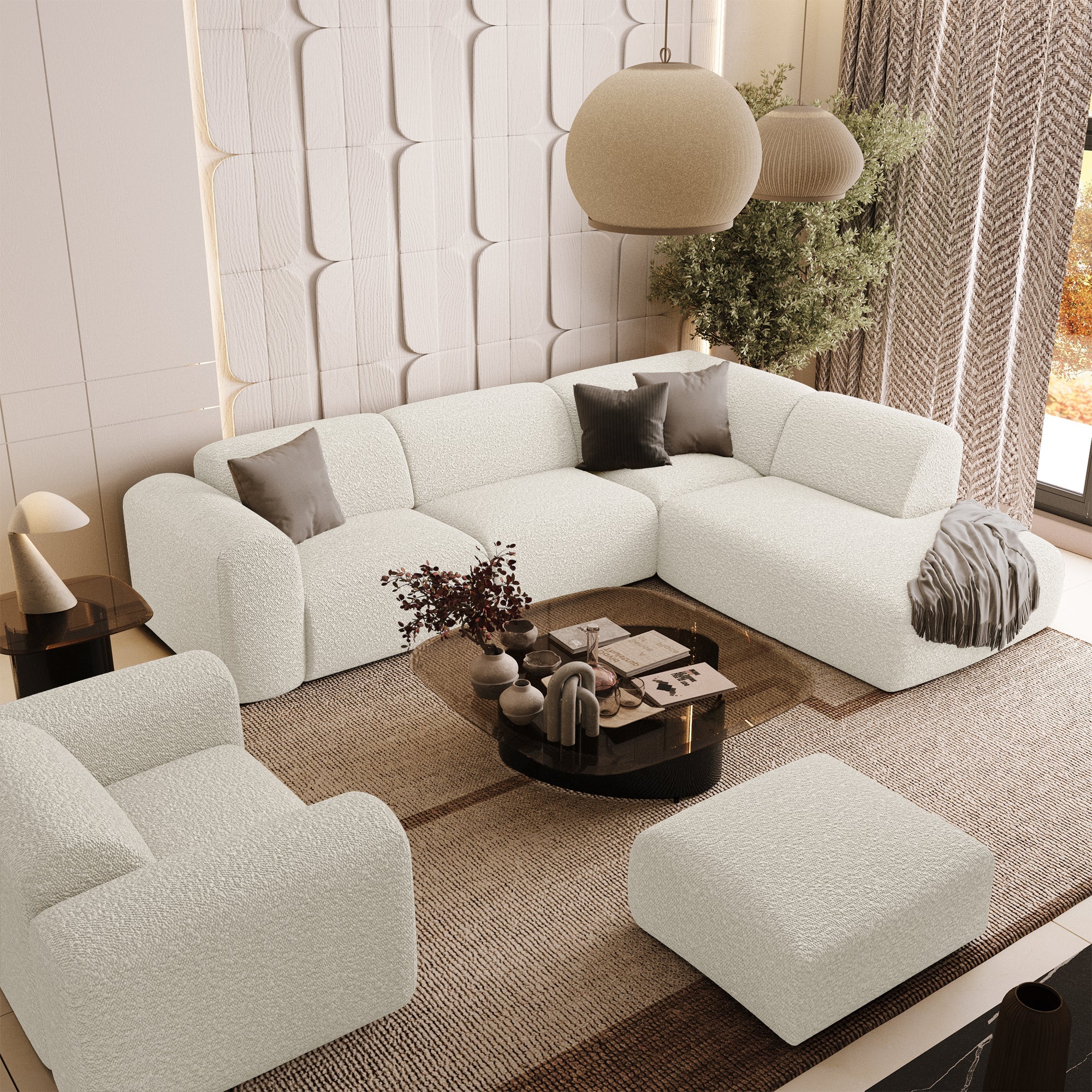 Canapé Grand Angle Droit Myra – Sia Deco