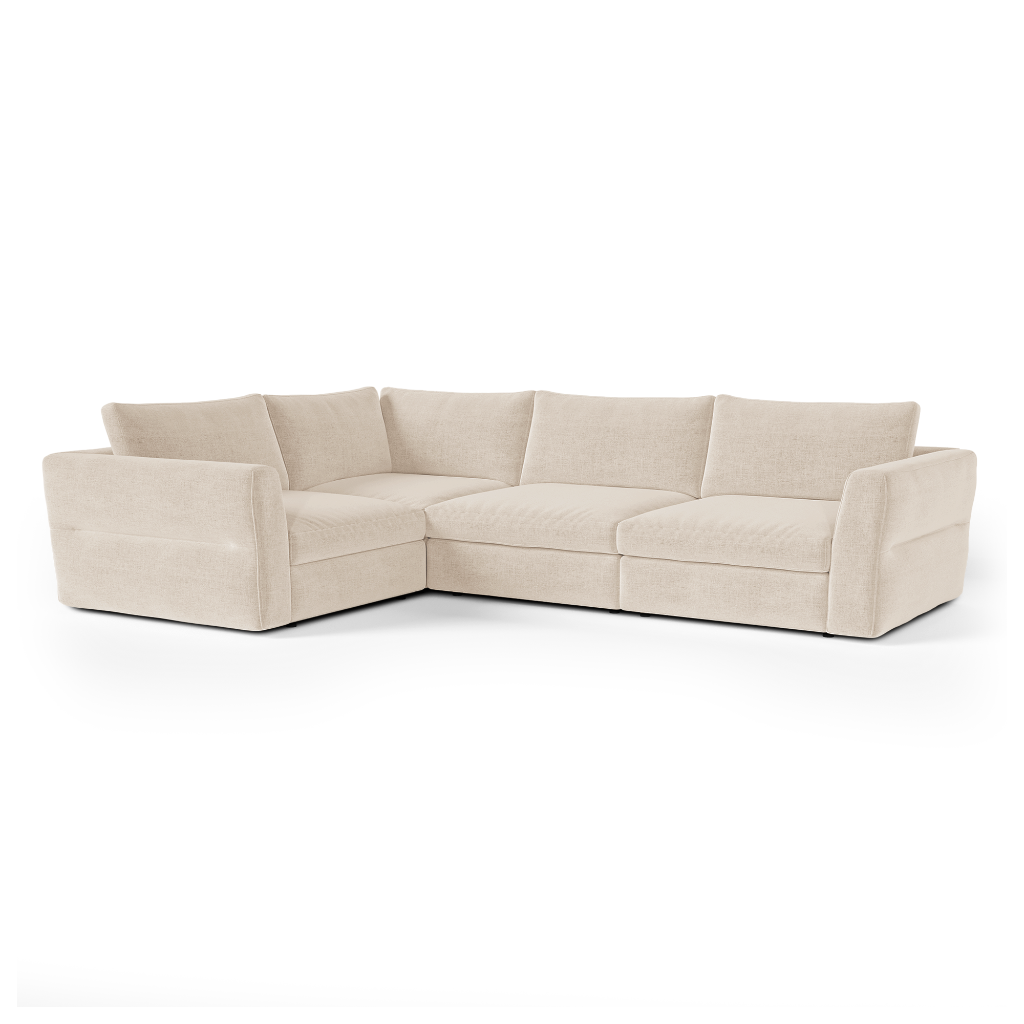 Canapé d'angle gauche modulable 5-6 places Nest