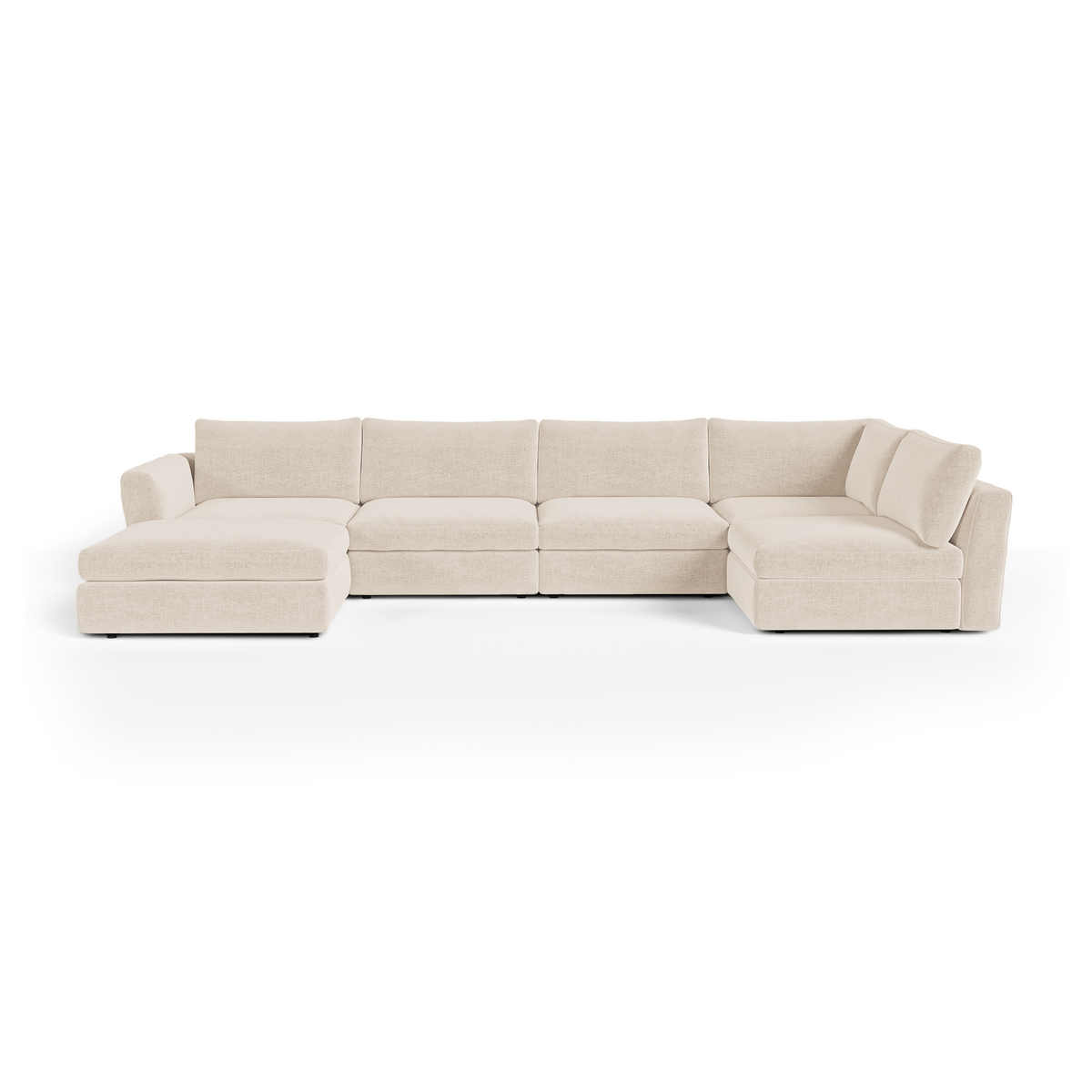 Canapé grand angle modulable 8 places Nest