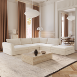 Canapé grand angle droit modulable 7 places Nest