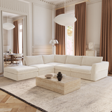 Canapé grand angle gauche modulable 7 places Nest