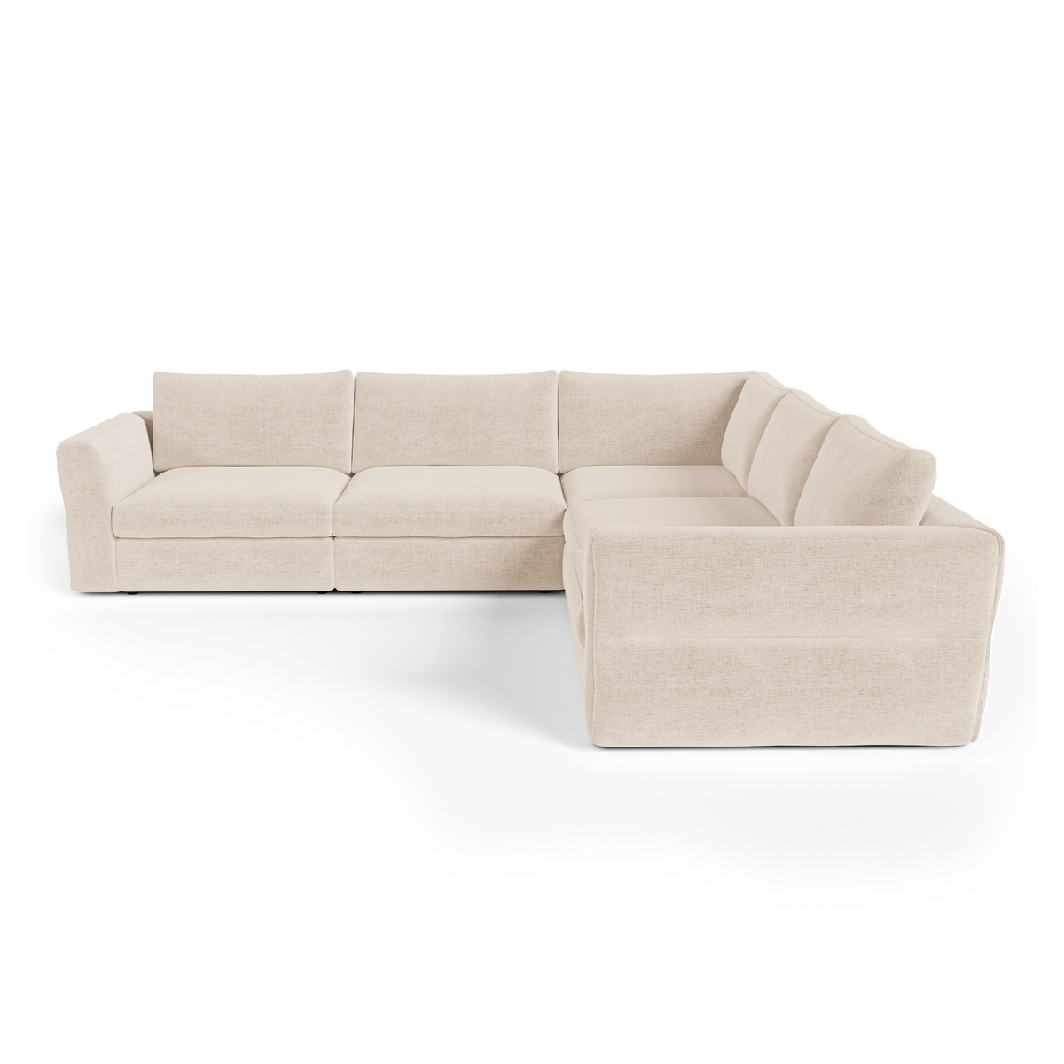 Canapé d'angle panoramique modulable 7-8 places Nest
